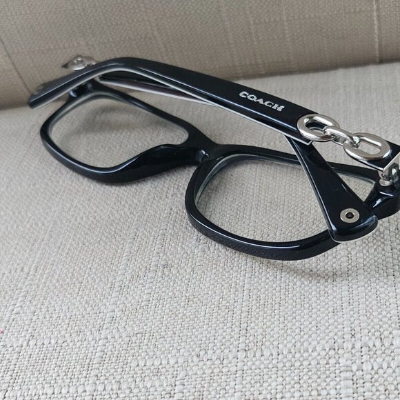 Coach Glasses Frame Black/Black White Sig C 52[]16 135 FANNIE HC6052 Eyeglasses - Picture 4 of 12